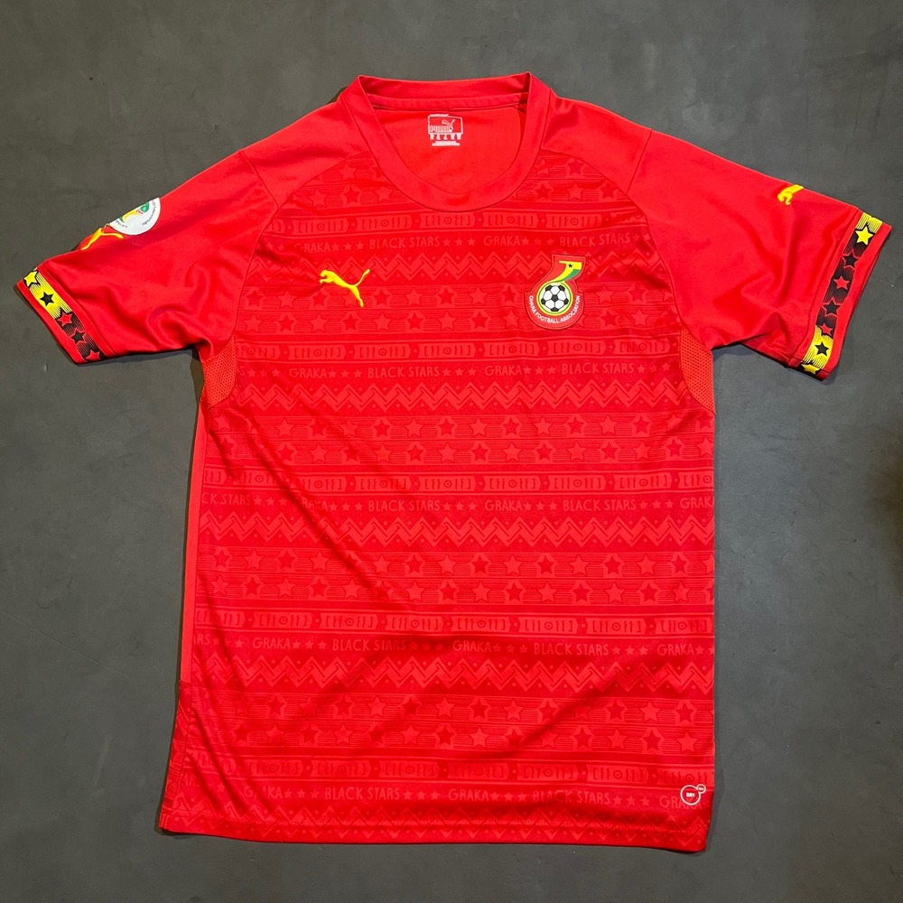 Puma Ghana Black Stars 2014 World Cup Soccer Jersey Mens XL Red DryCell GFA